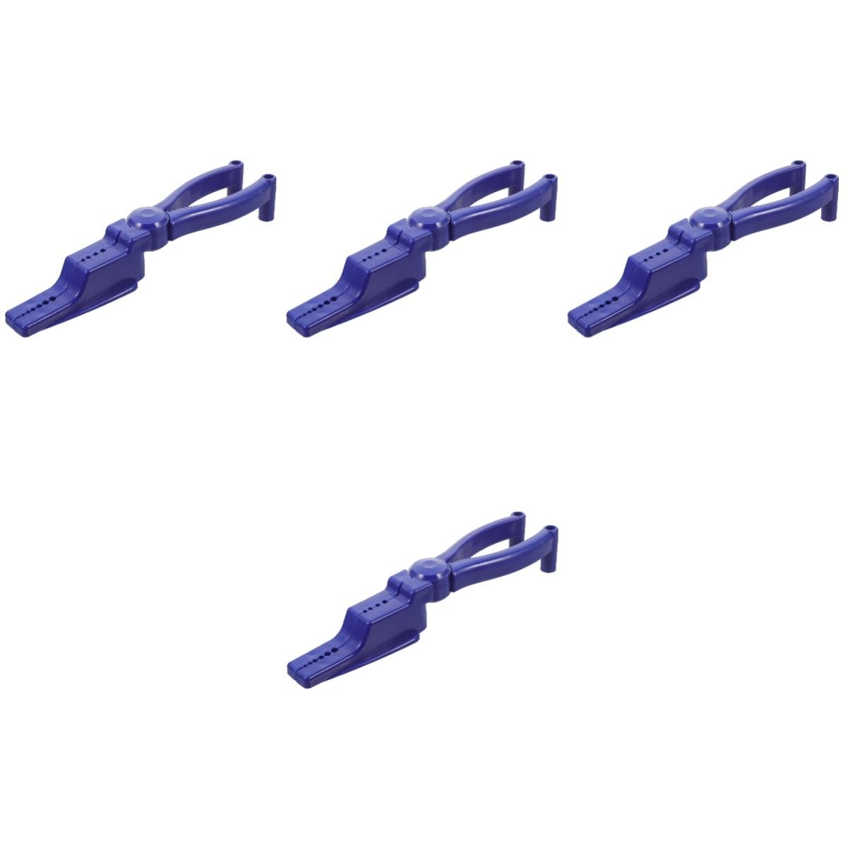 Gadpiparty 4-Piece Nail Clamp Pliers Set with Nail Holes - Heavy Duty Nail Holder Pliers for Hammering, Nailing, and Fixing - Protective Guide Tool for Woodworking, Carpentry, and DIY Projects