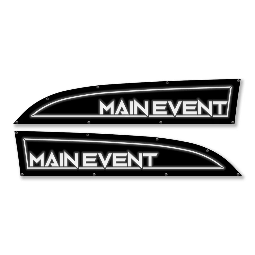 Custom LED Fender Badge Replacements for 2011-2016 Ford Super Duty Trucks - Fully Customizable Main Event LED Emblem - Perfect for Off-Roading & Truck Customization