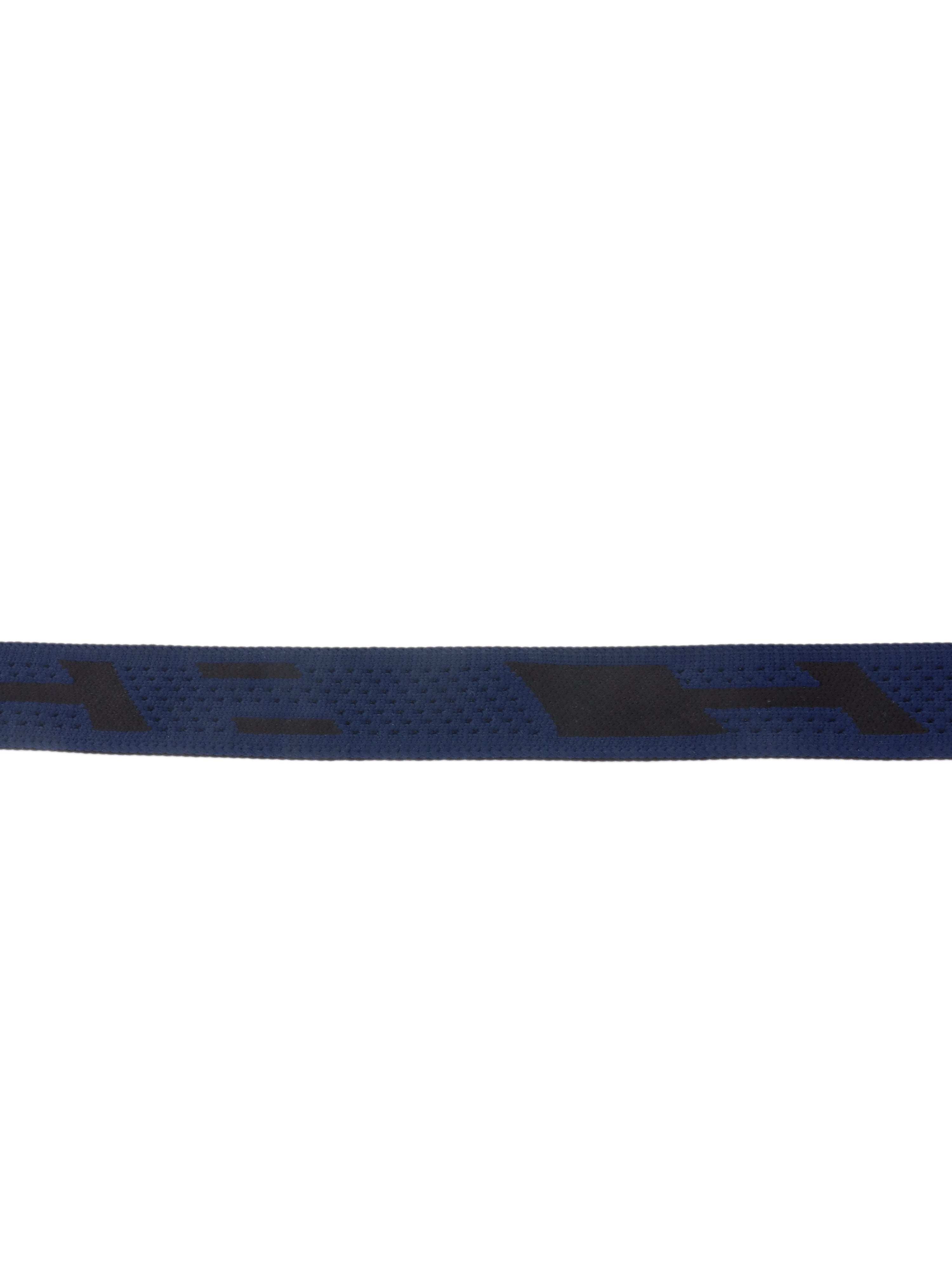 Hermes H Stripe Blue & Black Sprint Band Belt for Men & Women | Stylish Adjustable Waist Belt for Casual & Formal Outfits | Perfect for Office, Parties & Everyday Wear
