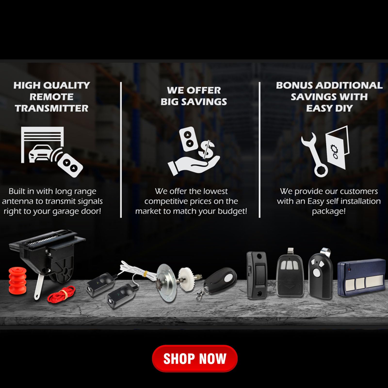 LiftMaster 813LM Garage Door Opener Remote Control Replacement - Compatible with Garage Outlet & LiftMaster Openers - Perfect for Home, Office & Warehouse Security Access