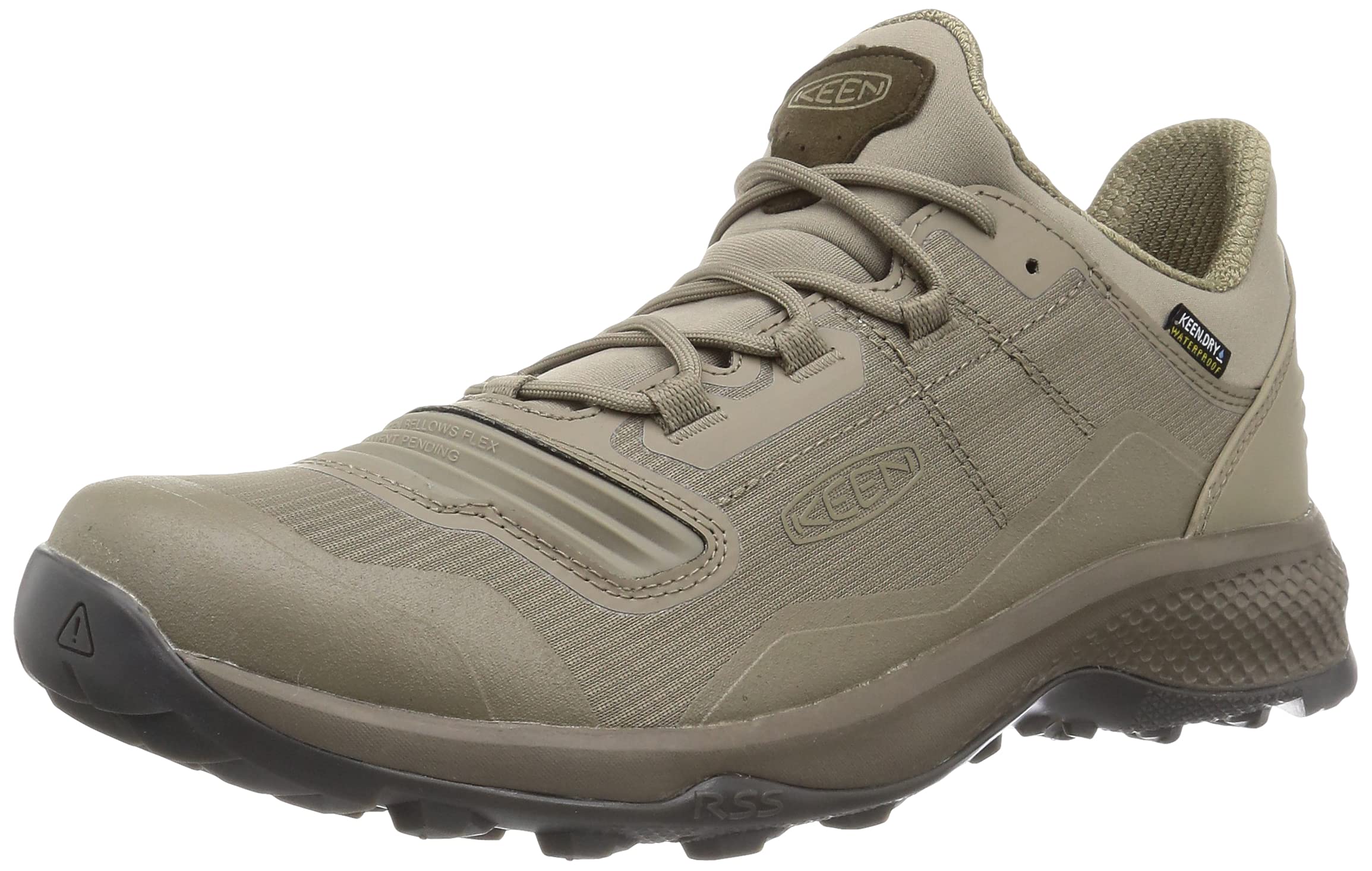 KEEN Men's Tempo Flex Low Height Waterproof Hiking Shoes - Lightweight & Breathable Outdoor Footwear for Trail Walking, Camping & Travel Adventures