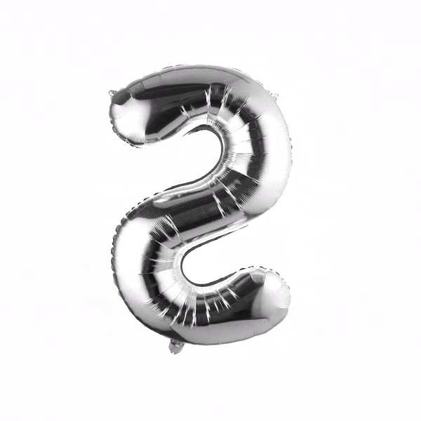 Balloonify Silver Mylar Letter S Balloon - 40 Inch Large Foil Alphabet Balloon for Birthday Party Decorations, Baby Showers, Graduation Celebrations & Special Events (1 Count Box)