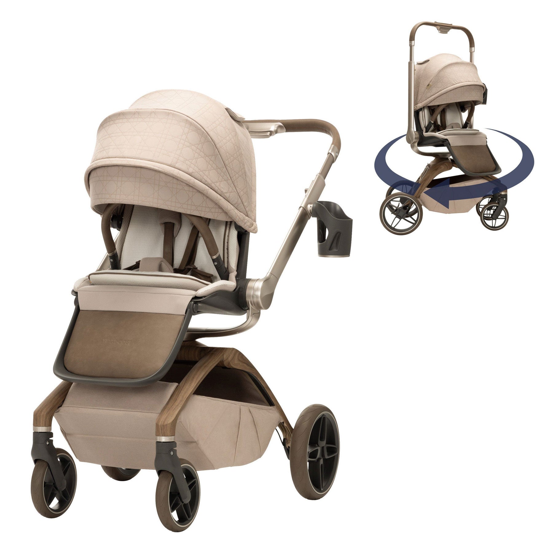Maxi Cosi Tana 360 Modular Stroller - Lightweight Compact Baby Stroller with 360° Rotation, Reversible Seat & Adjustable Canopy | Perfect for Travel, Shopping & City Walks