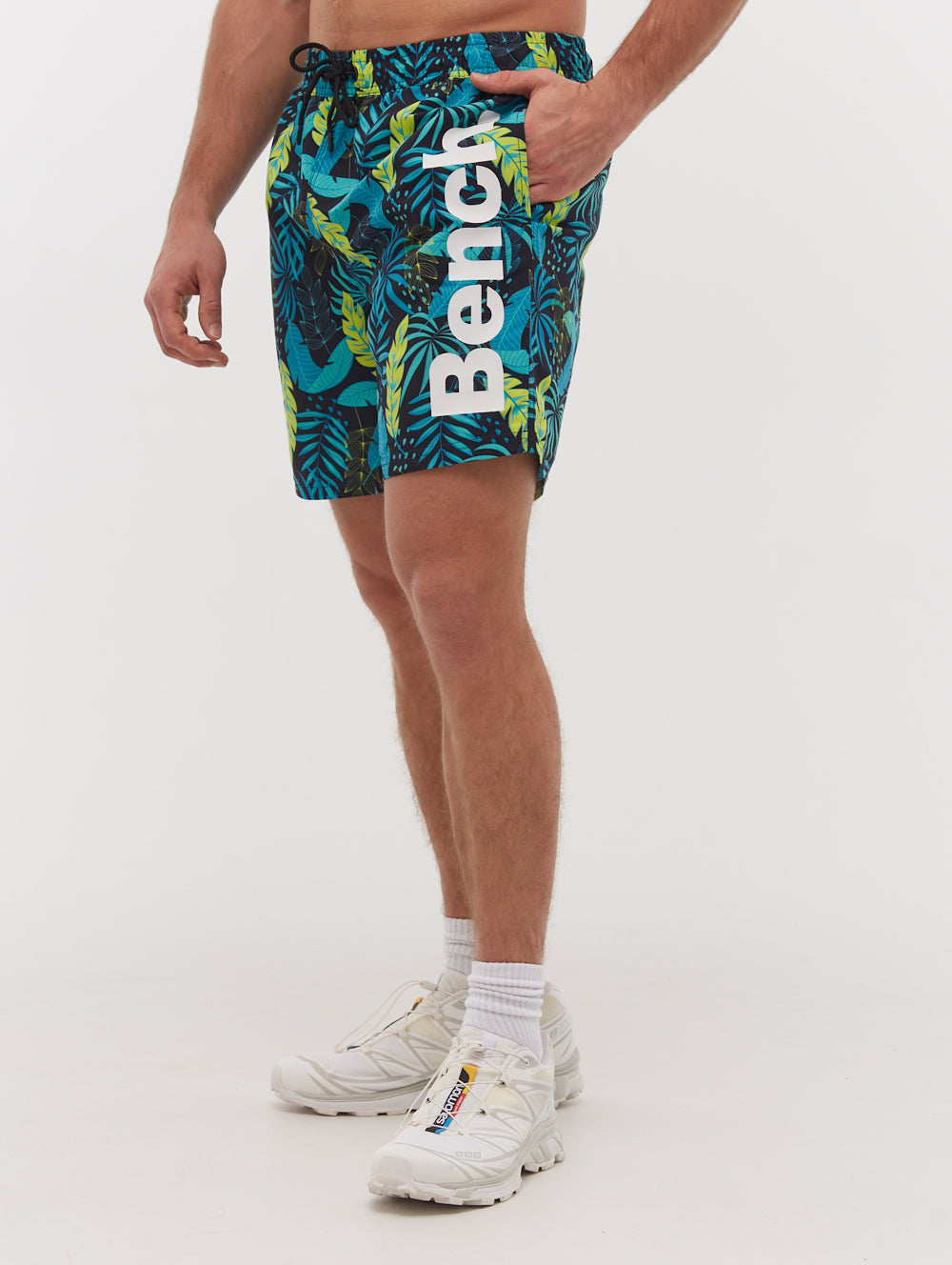 Paradise Tropical Swim Shorts for Men - Quick Dry Beach Shorts with Pockets - Perfect for Swimming, Surfing, and Summer Vacations