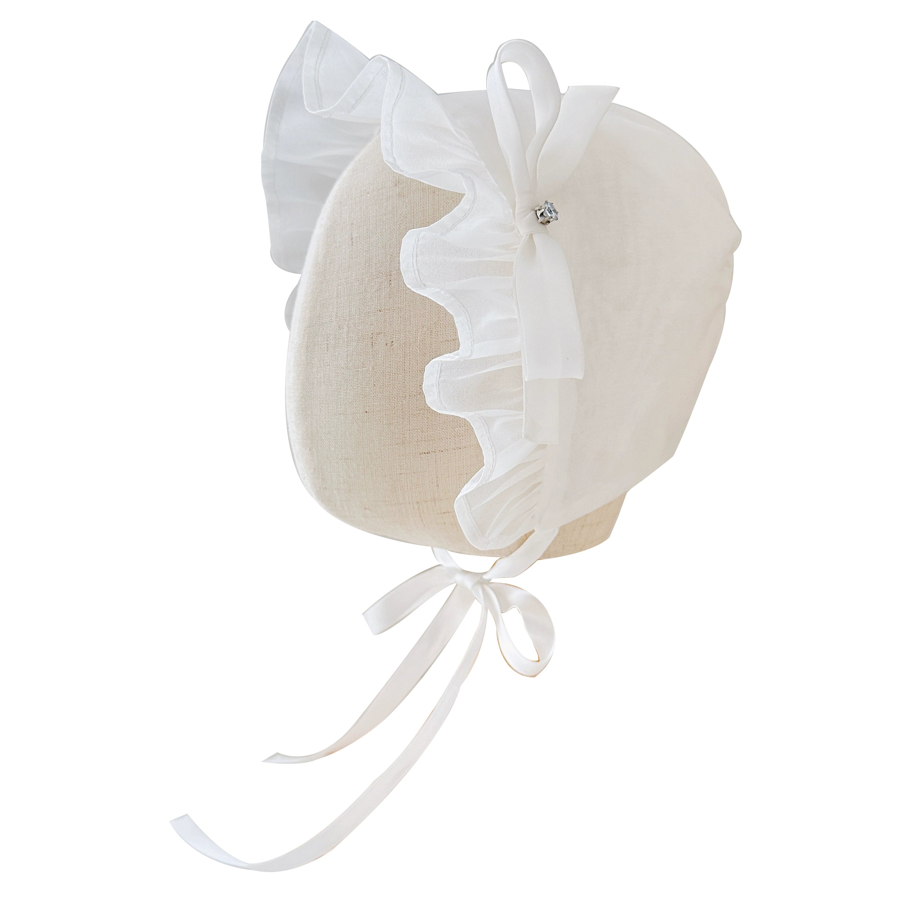 Adorable Lace Baby Sun Hat for Girls - Breathable Cotton Infant Bonnet - Perfect for Outdoor Play, Beach & Photoshoots