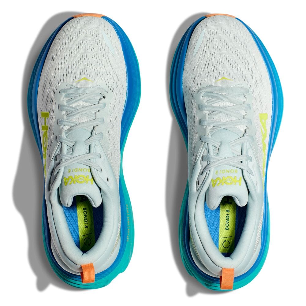 Hoka Men's Bondi 8 Running Shoes - Lightweight Cushioned Sneakers for Marathon, Jogging & Walking - Breathable Mesh Upper with Maximum Support & Comfort