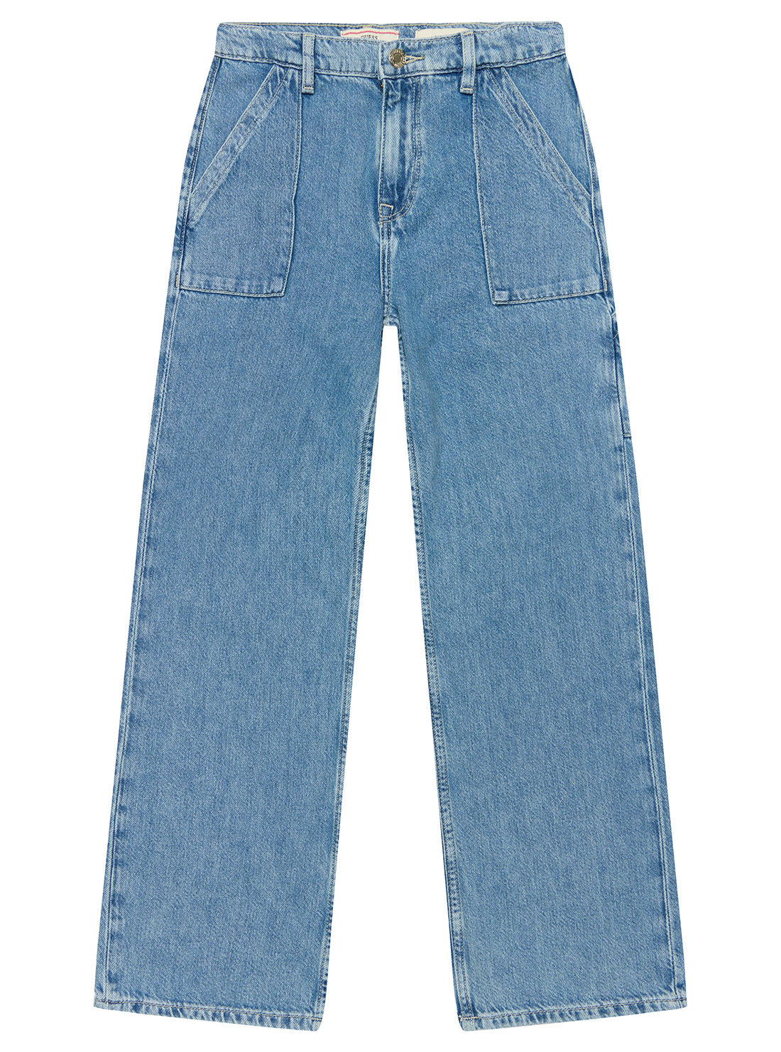 Vintage 90s Blue Carpenter Jeans for Men & Women - High Waisted Loose Fit Denim Pants (Sizes 7-16) | Perfect for Streetwear, Hip Hop Fashion & Retro Outfits