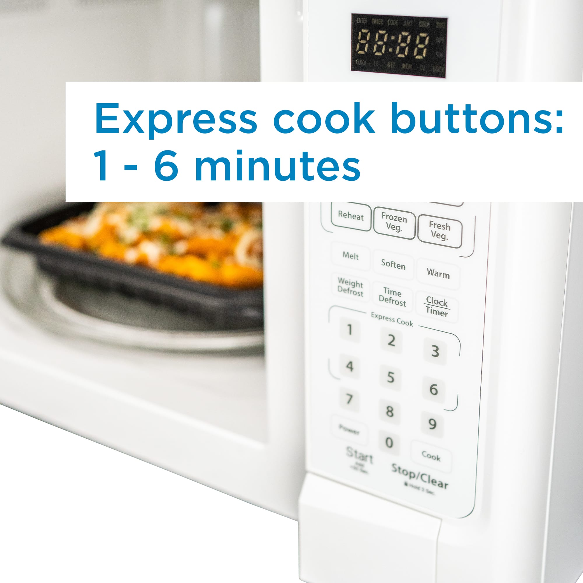 Danby DDMW01440WG1 1.4 cu ft White Compact Microwave Oven with Sensor Cooking - Perfect for Small Kitchens, Dorms & Office Spaces