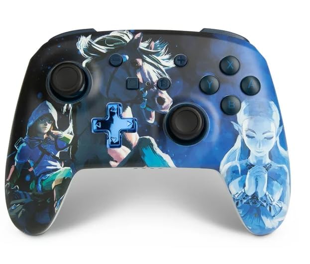PowerA Enhanced Wireless Controller for Nintendo Switch with Slim Case - Midnight Ride Design | Compatible with Nintendo Switch, Switch Lite & OLED | Ergonomic Grip for Gaming Comfort | Perfect for Travel & Home Play