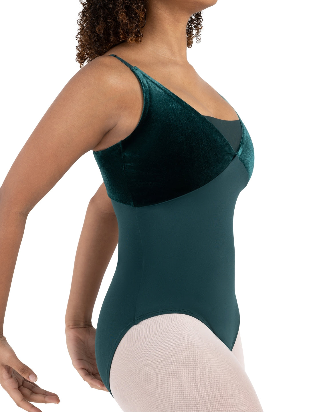 12230W Velvet Forest Pine Leotard - Elegant Dancewear for Ballet, Gymnastics & Performance - Soft Stretch Fabric for Comfort & Style