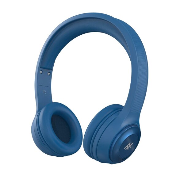 Ifrogz Toxix Blue Wireless On-Ear Headphones - Lightweight Bluetooth Headset with Built-in Mic for Music, Gaming & Workouts