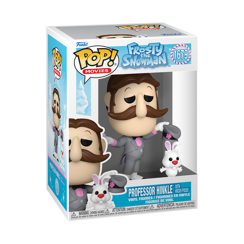 Frosty the Snowman Funko Pop #1679 - Professor Hinkle with Hocus Pokus - Collectible Figure with Protector - Perfect for Christmas Decorations, Movie Collections & Pop Culture Displays