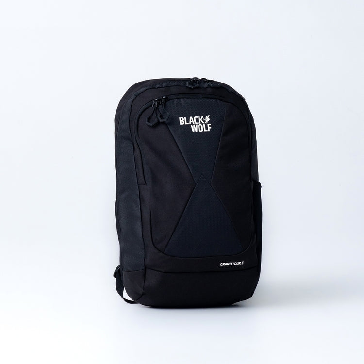 65L (+20L) Black Wolf Grand Tour II Wheeled Duffle Bag with Backpack Straps - Travel, Camping & Outdoor Adventures Gear