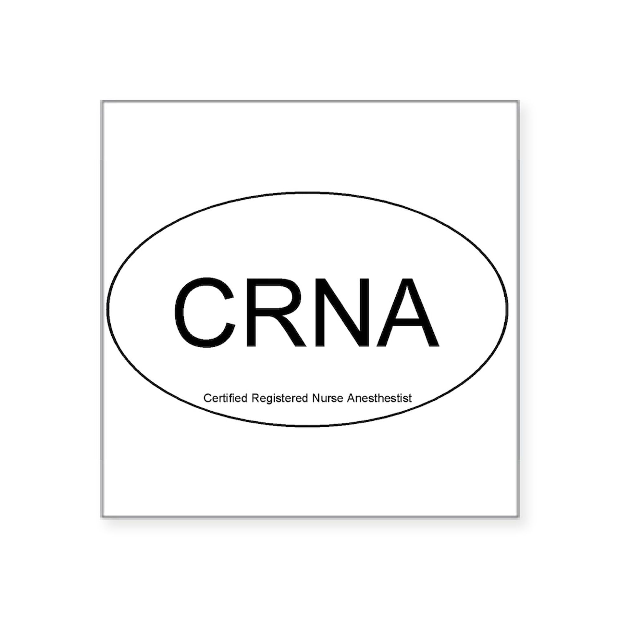 Nurse Anesthetist Oval & Square Bumper Stickers - Durable Car Decals for Medical Professionals | Perfect for Laptops, Water Bottles & Hospital Lockers