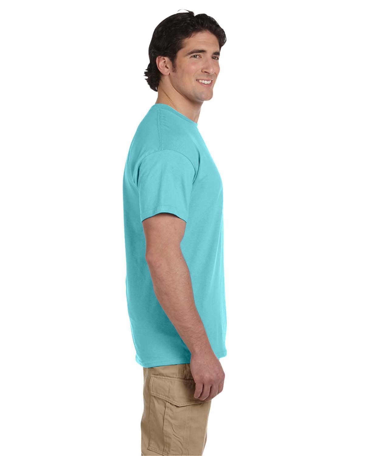 5 oz. 100% Heavy Cotton HD T-Shirt for Men - 6 Pack (4XL, Scuba Blue) - Premium Comfort for Gym, Casual Wear & Everyday Use