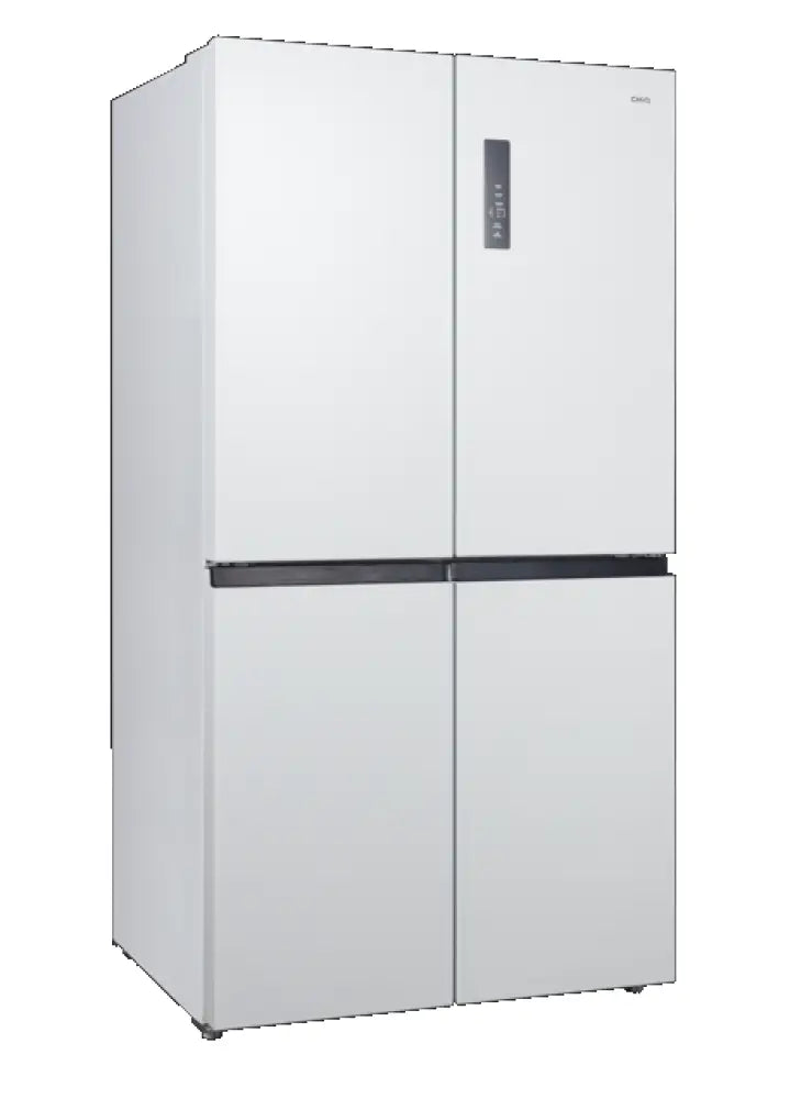 CHiQ CCD598NWS 601L White Cross Door Refrigerator - Energy Efficient Large Capacity Fridge for Home, Kitchen, Restaurant & Commercial Use