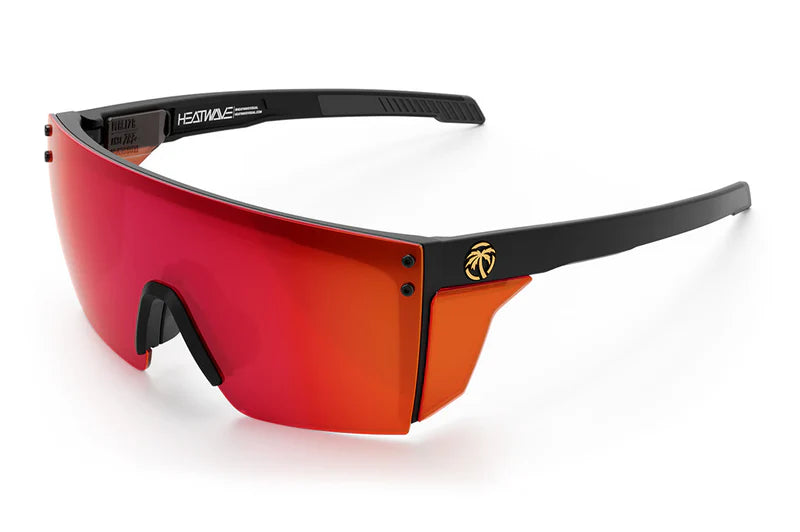 Performance Z87+ Lazerface Matte Black Sunglasses with Sunblast Red/Orange Lens - UV Protection for Cycling, Running & Outdoor Sports