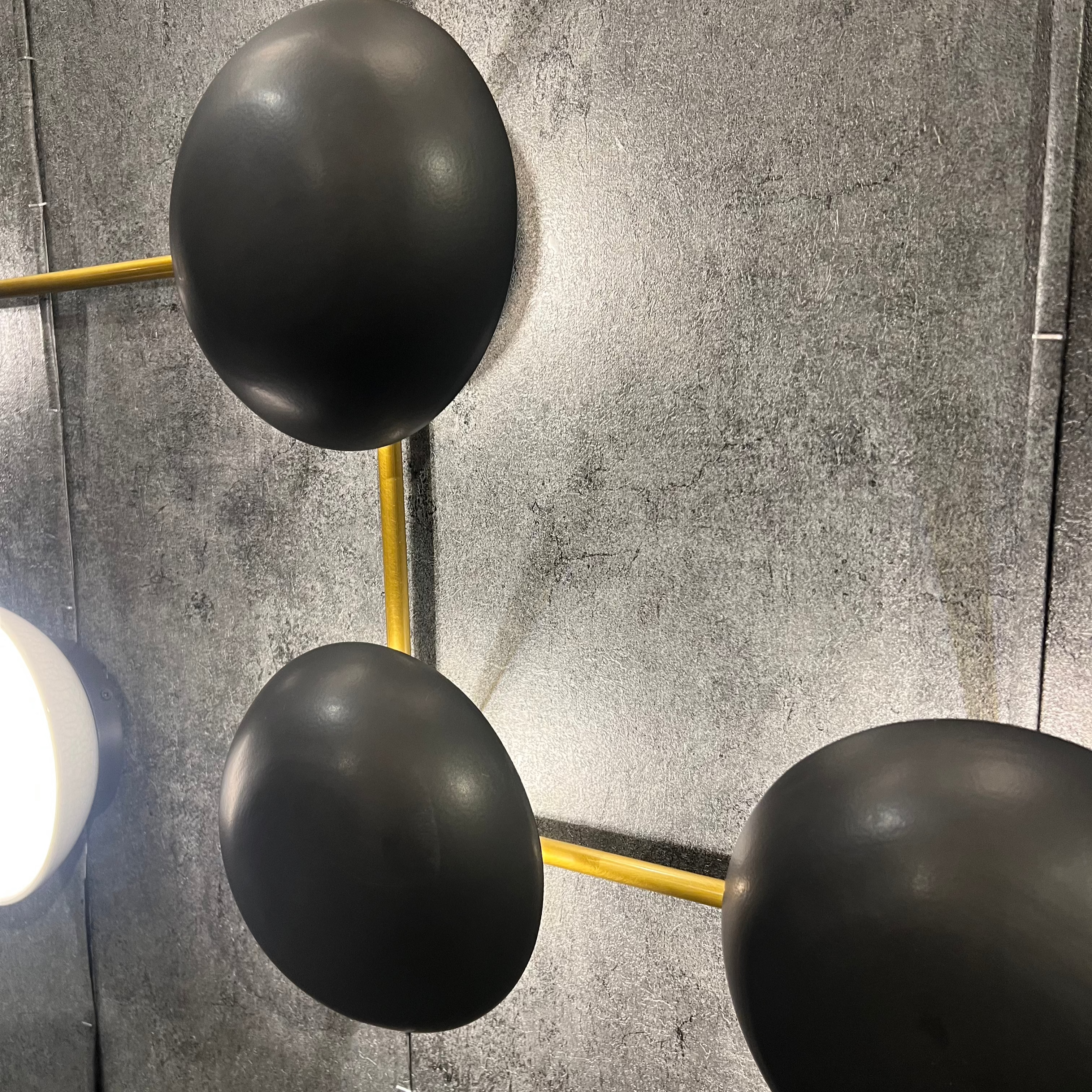Black Matte Glaze Sculptural Wall Sconce - Modern Lighting Fixture for Living Room, Bedroom, or Hallway Decor