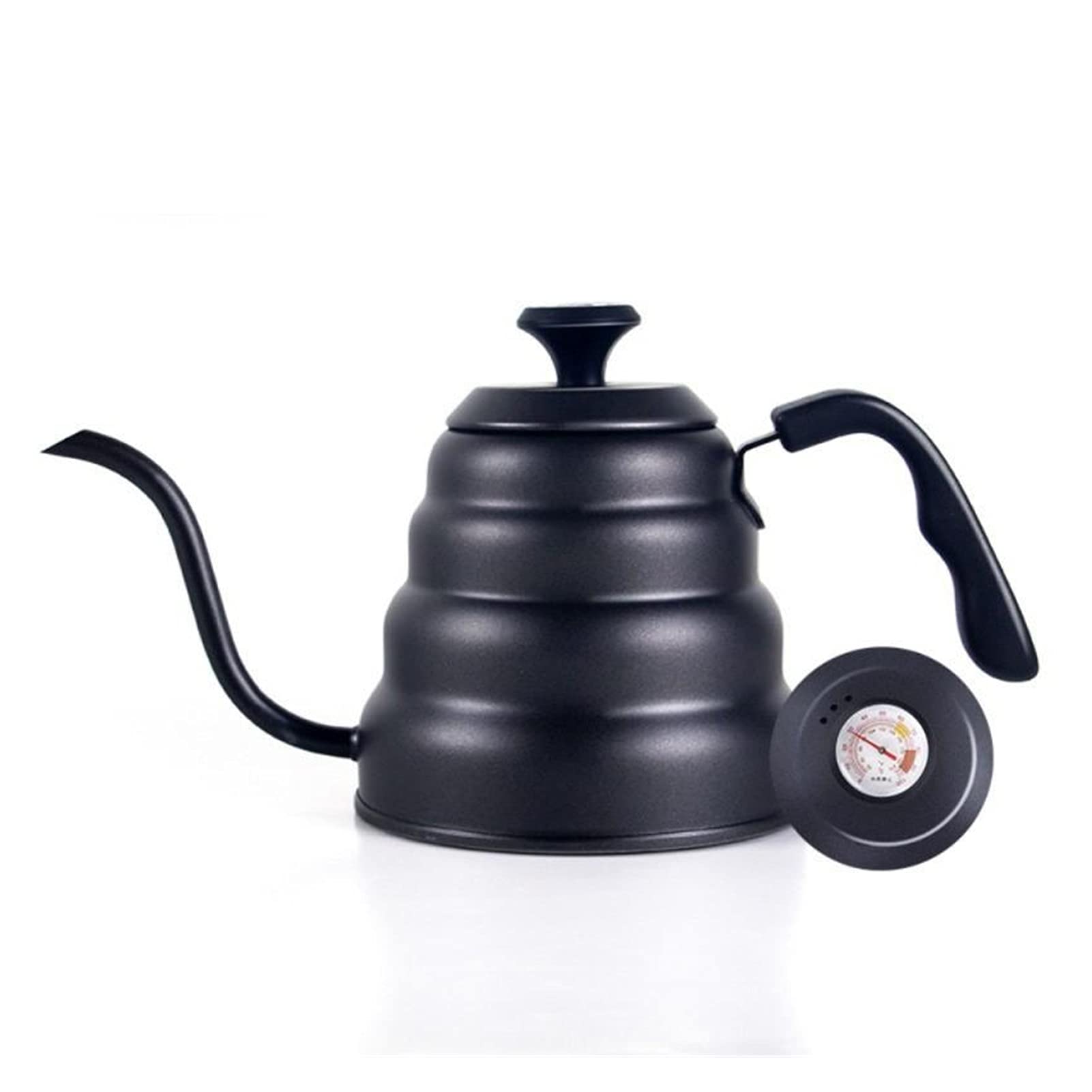 Premium Stainless Steel French Press Coffee Maker 1L/1.2L - Insulated Gooseneck Tea Kettle with Built-in Thermometer - Ideal for Home, Office & Camping Coffee Brewing (Color: 09)