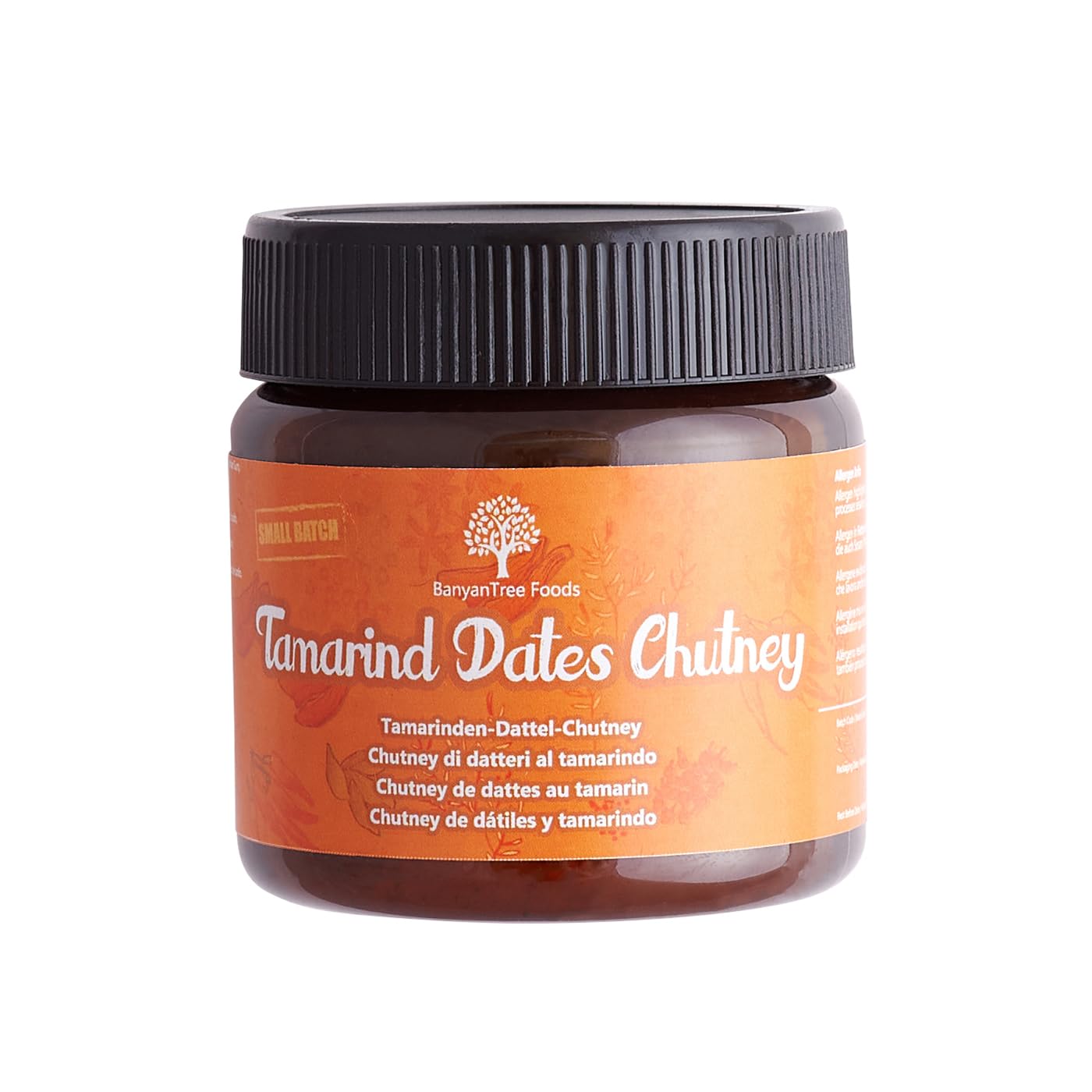 BanyanTree Foods Tamarind Date Chutney, 200g - Sweet & Spicy Ready-to-Eat Vegan Dip - Perfect for Snacks, Salads, Indian Cuisine & Charcuterie Boards