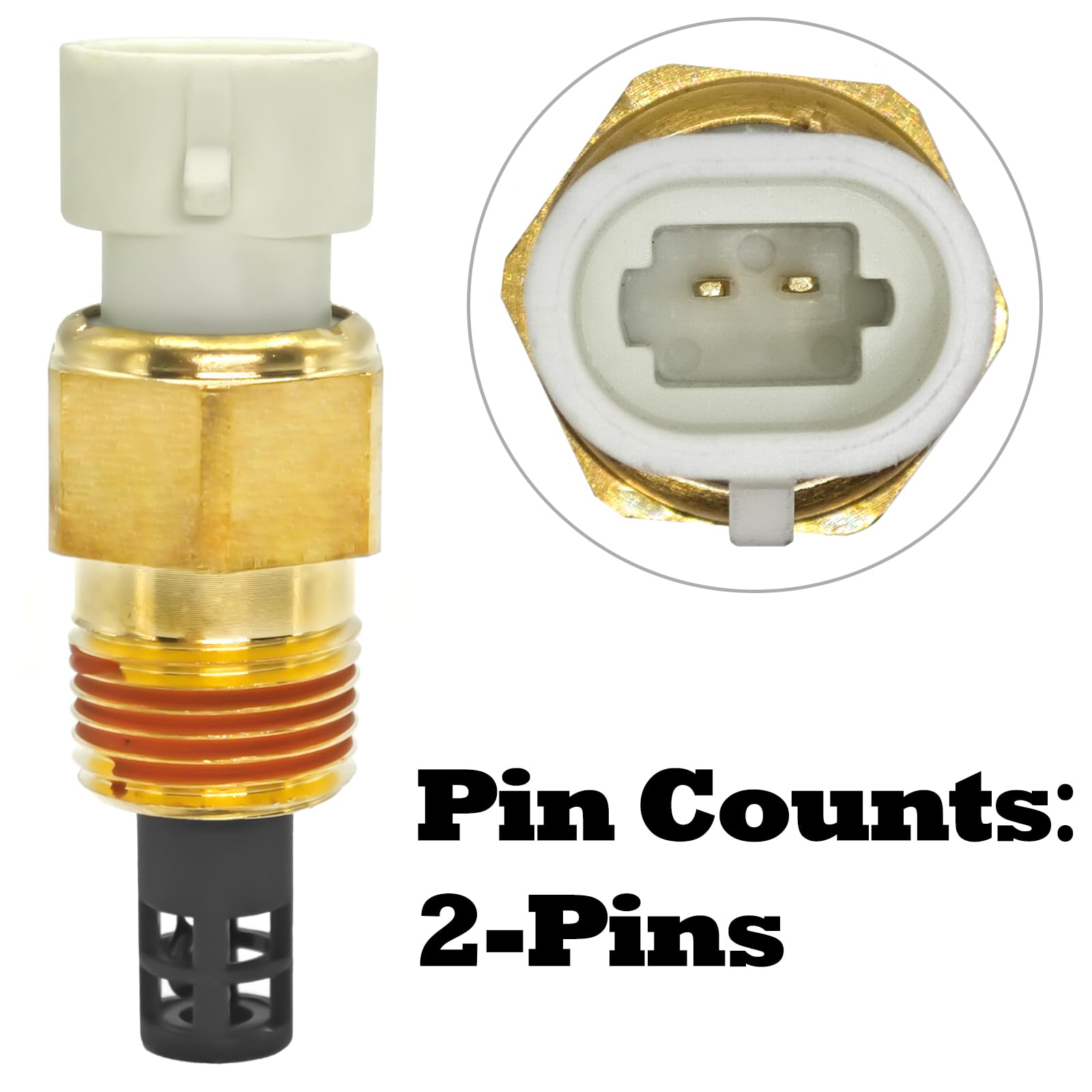 High-Quality Air Temperature Sensor 25036751 with Connector Pigtail Harness - IAT/MAT/ACT Sensor Kit Compatible with GM 25036751, 25037225, 25037334 - Perfect for Engine Performance & Fuel Efficiency Optimization