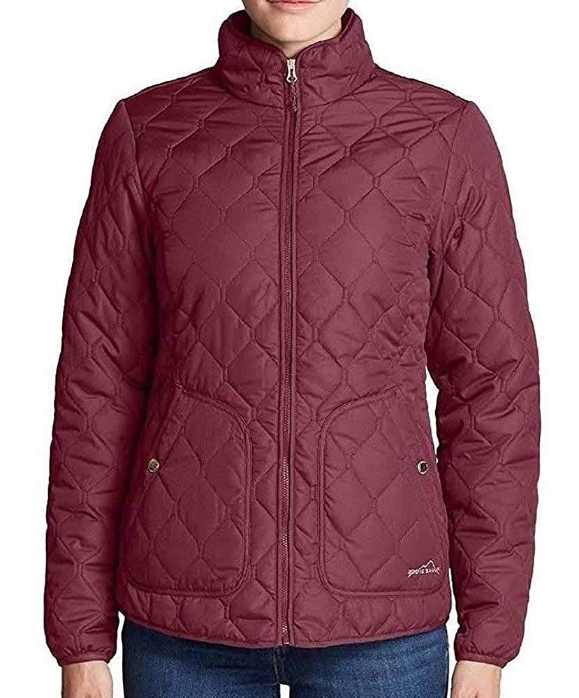 Eddie Bauer Women's Year Round Quilted Field Jacket - Medium Size, Water-Resistant Outdoor Coat for Hiking, Camping & Fall/Winter Wear