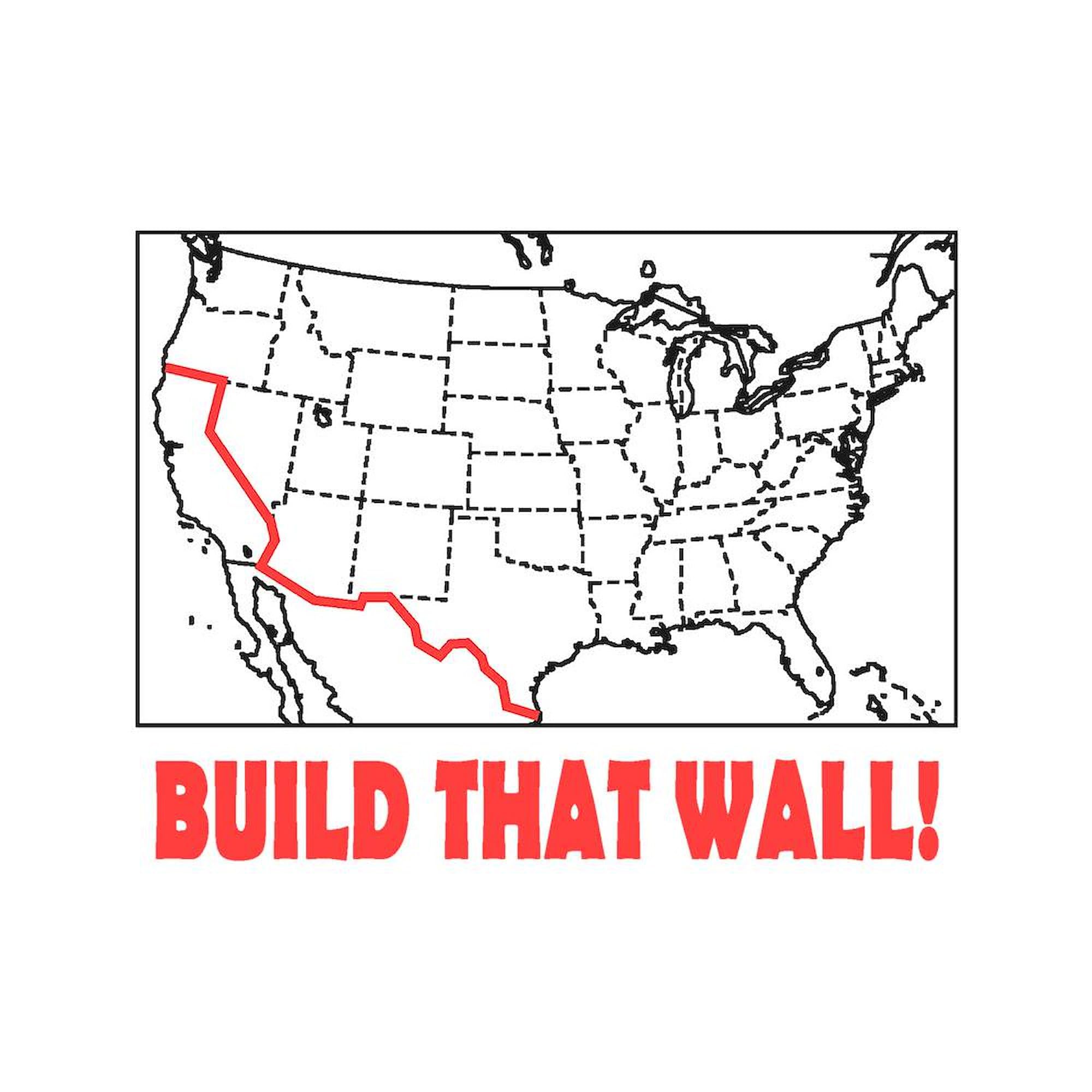 Build That Wall 11 oz (325 ml) Ceramic Coffee Mug - Funny Political Novelty Gift for Tea & Coffee Lovers - Perfect for Office, Home, or Gag Gifts