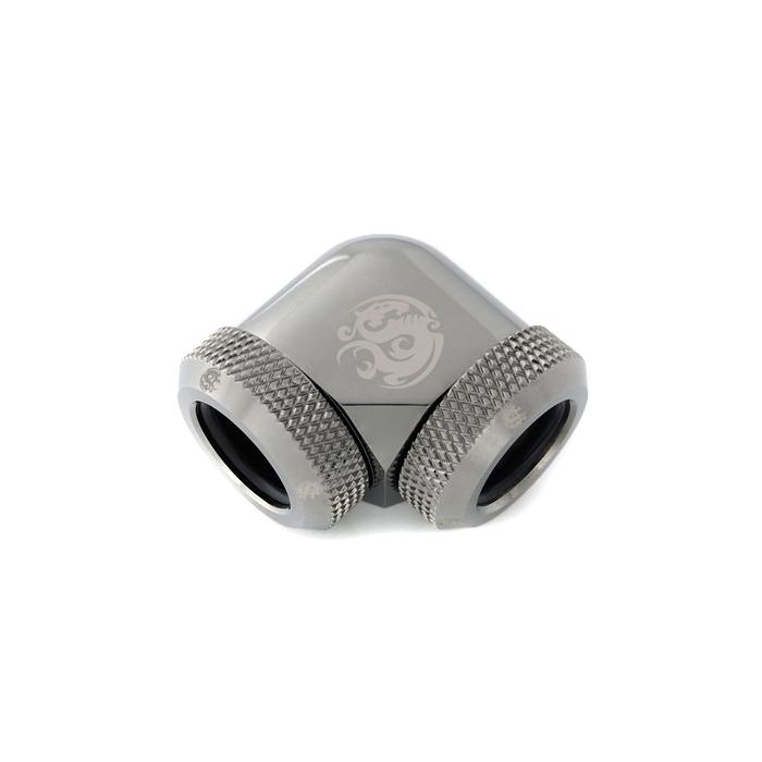 Bitspower 90 Degree Dual Multi Link Fitting for OD 12mm - Black Sparkle | High-Performance Water Cooling Connector for PC Builds & Custom Loops