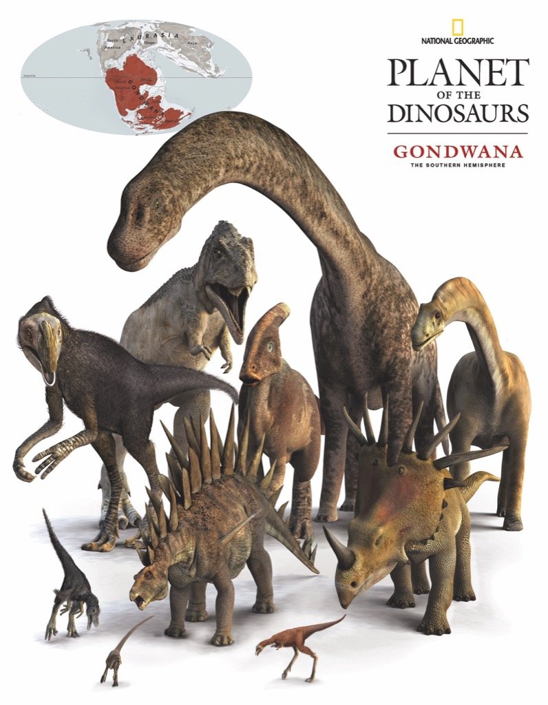 New York Puzzle Company - National Geographic Gondwana Dinosaurs 100-Piece Mini Jigsaw Puzzle - Educational Dinosaur Puzzle for Kids & Adults - Perfect for Family Game Night & STEM Learning Activities
