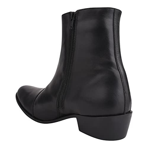 **LIBERTYZENO Men's Plain & Snake Print Leather Retro Dress Boots - High Ankle Vintage Boots for Easter Gifts, Casual & Formal Wear, Office & Party Outfits**