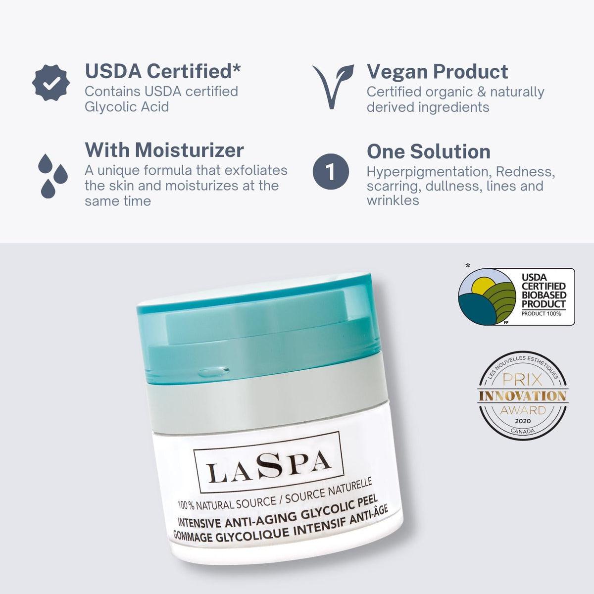 10% Glycolic Acid Peel Overnight Treatment for Glowing Skin - Exfoliating Face Mask for Acne, Wrinkles & Dark Spots | At-Home Facial & Night Skincare Routine