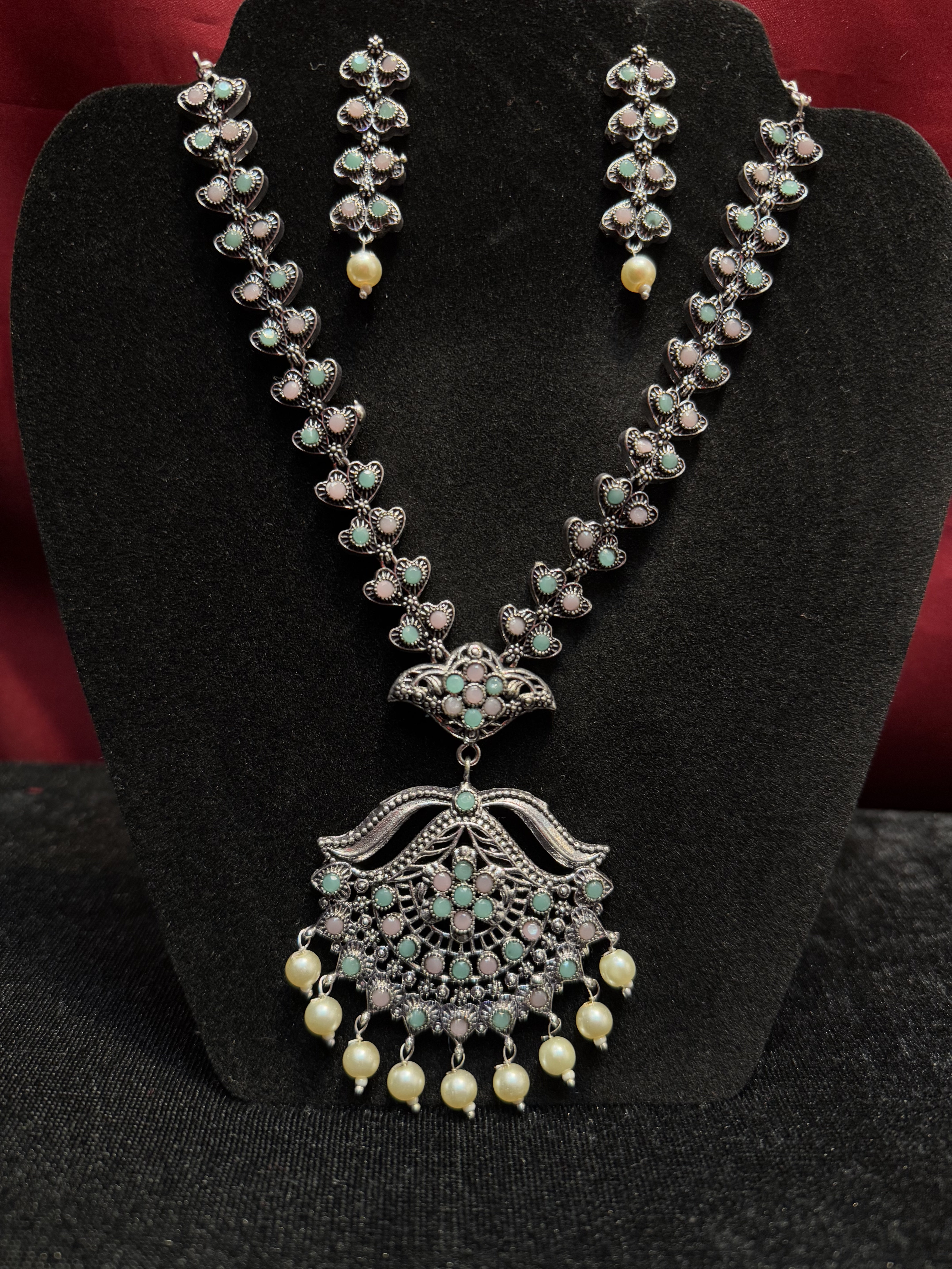 Elegant Multi-Colored Beaded Necklace and Earrings Set with White Beads - Perfect for Parties, Weddings, and Special Occasions