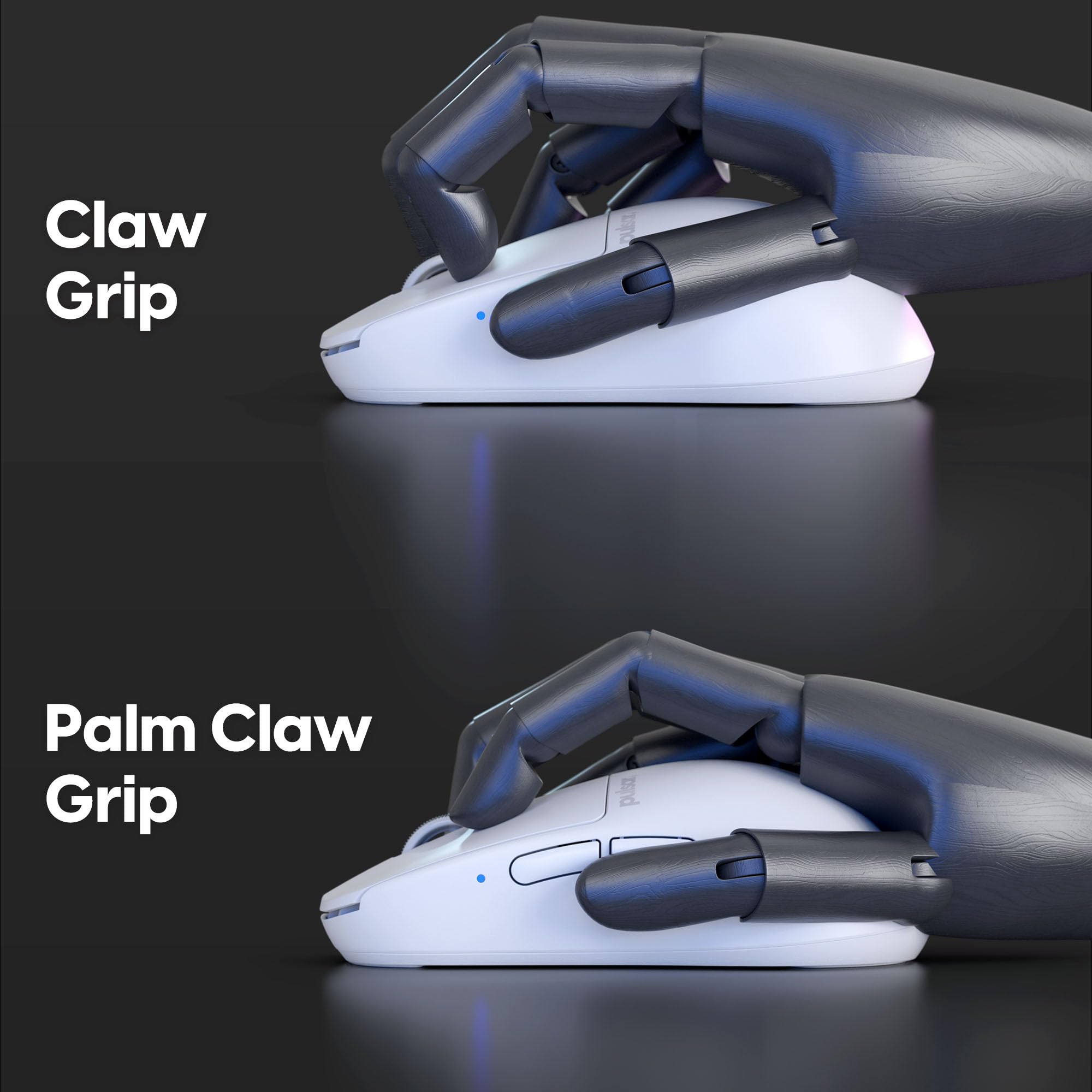 Pulsar X2H Mini Wireless Gaming Mouse - Ultra Lightweight 52g Symmetrical Design, Optical Switches, 26000 DPI PAW3395 Sensor, 2.4Ghz 1ms Response - Perfect for FPS, MOBA & Esports Gaming (White)