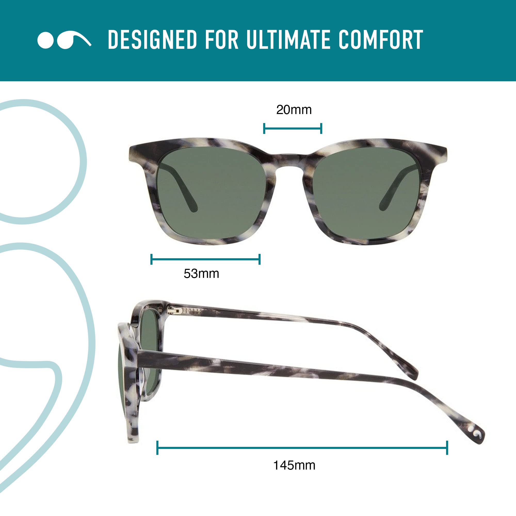Scojo New York Allen Sun Reading Sunglasses - Handmade Scratch-Resistant Readers for Women & Men | Perfect for Outdoor Reading, Driving, and Beach Activities