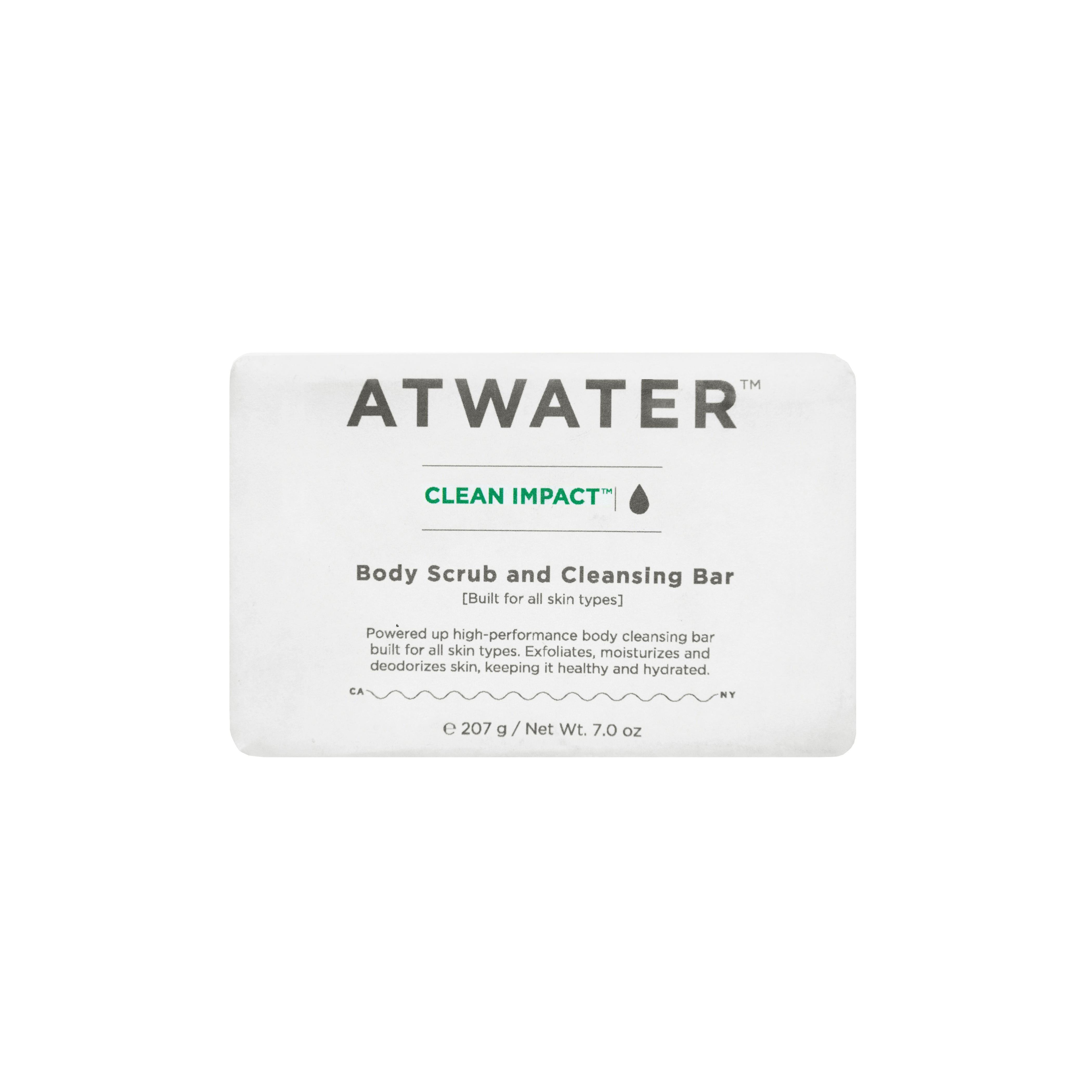 Natural Clean Impact Body Scrub & Cleansing Bar - Exfoliating & Moisturizing for Smooth Skin | Perfect for Shower, Spa & Self-Care Routine