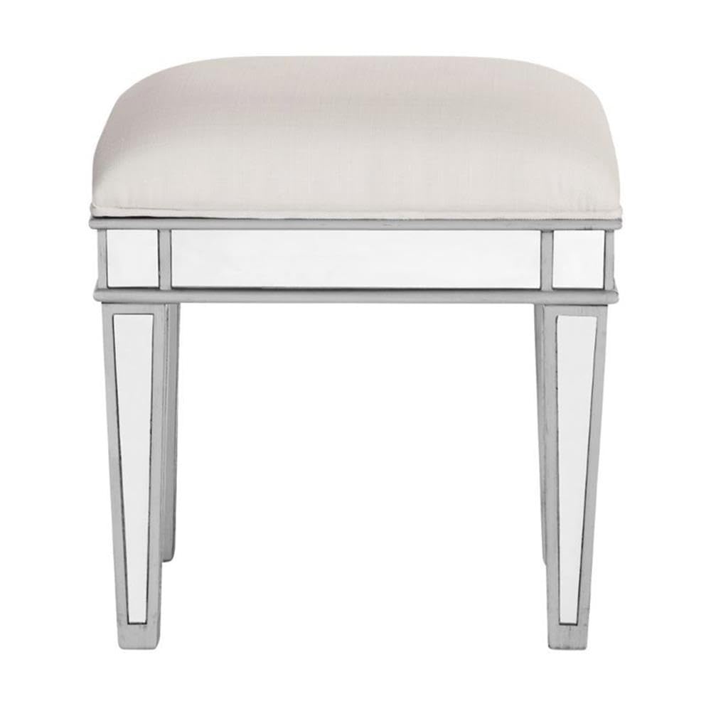 Elegant Silver Lighting Chair - 18x14x18 Inch Modern Accent Chair for Living Room, Bedroom & Office Decor - Perfect for Reading Nook, Lounge Area and Home Staging