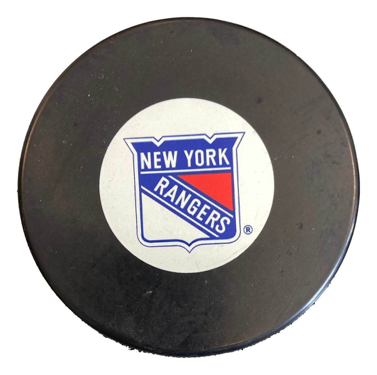 New York Rangers NHL Logo Hockey Puck - Official Licensed NHL Hockey Puck for Collectors, Fans & Game Use - Perfect for Display, Gifts & Game Night Accessories