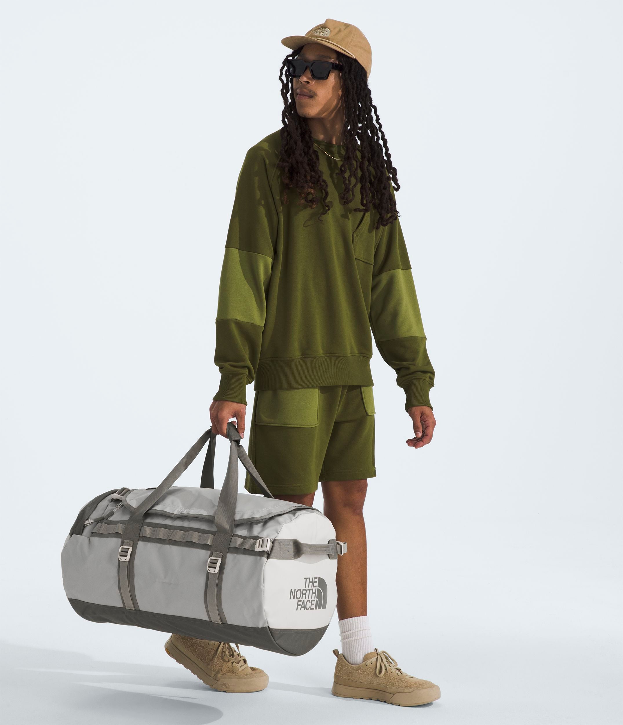 The North Face Base Camp Duffel Bag - Medium Size Travel Duffel for Camping, Hiking & Outdoor Adventures - Water-Resistant Gear Bag for Gym, Work & Weekend Trips