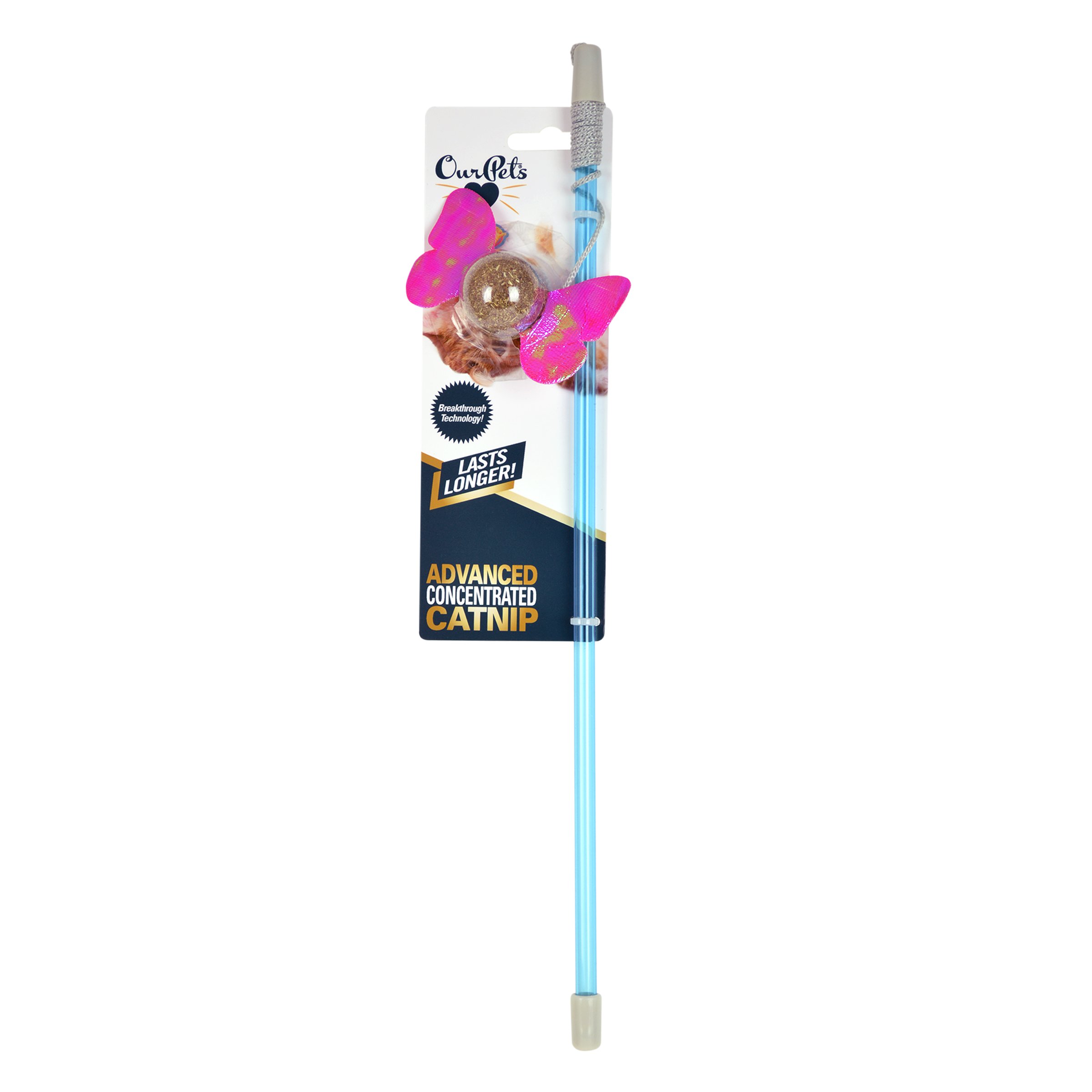 OurPets Corknip All-Natural Compressed Catnip - Winged Cat Toy Wand for Interactive Play, Training & Exercise - Perfect for Kittens & Adult Cats