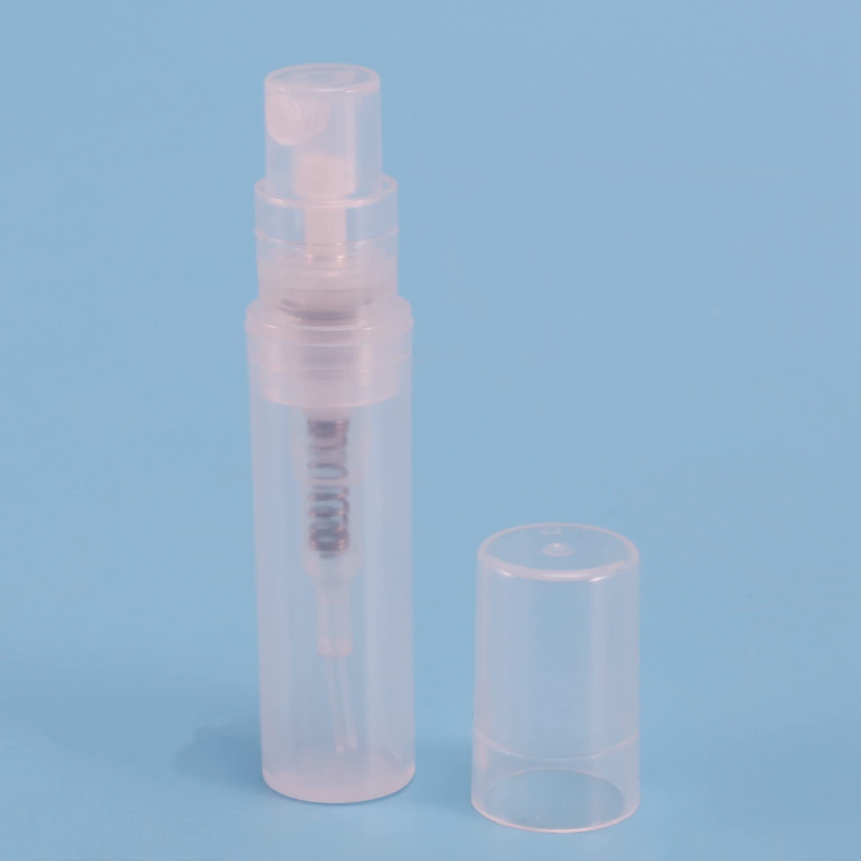 200Pcs 2ML Transparent Plastic Cosmetic Atomizer Bottles - Refillable Perfume Spray Containers for Travel, Makeup & DIY Skincare