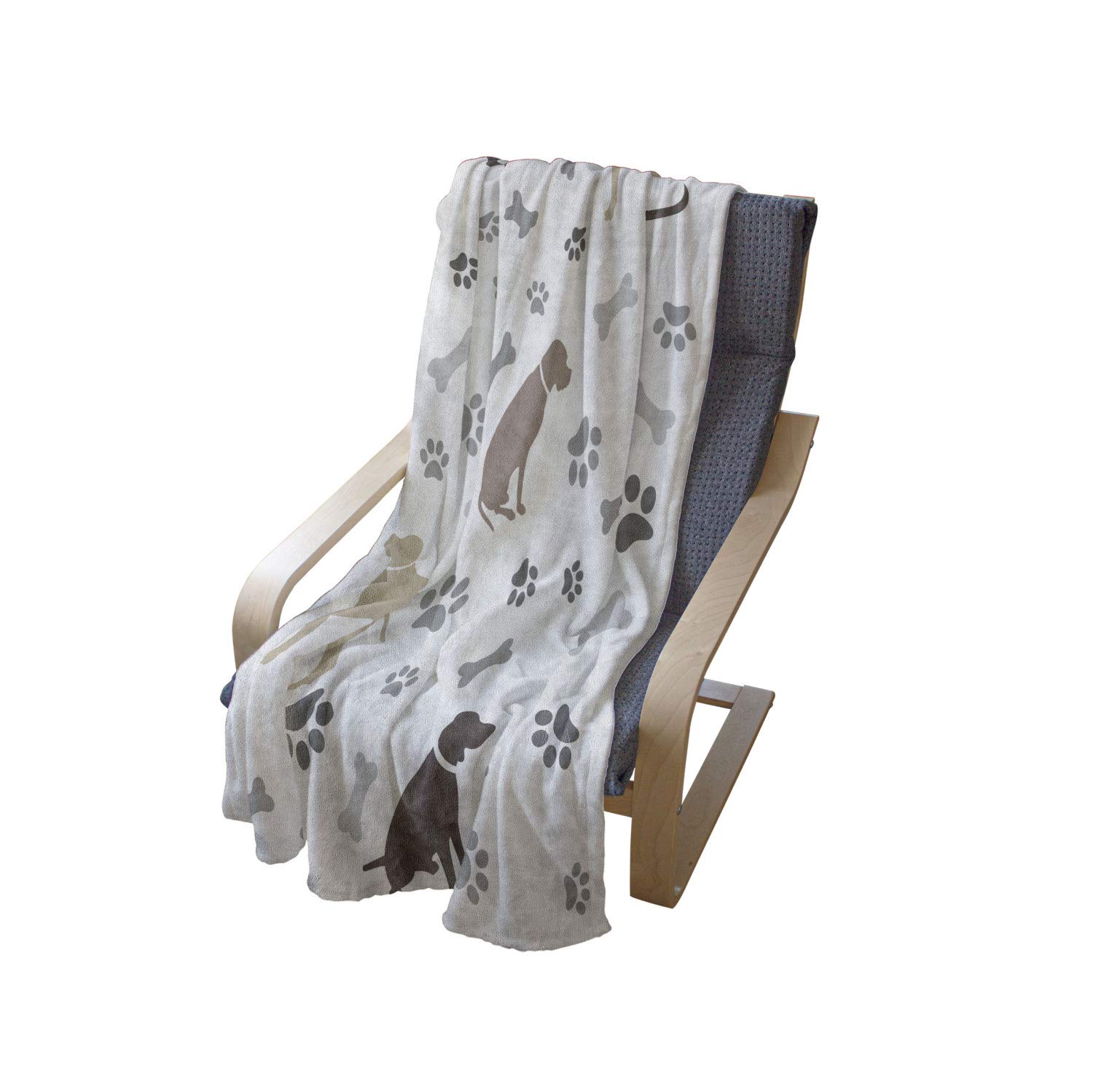 Ambesonne Dog Lover Fleece Throw Blanket - 50