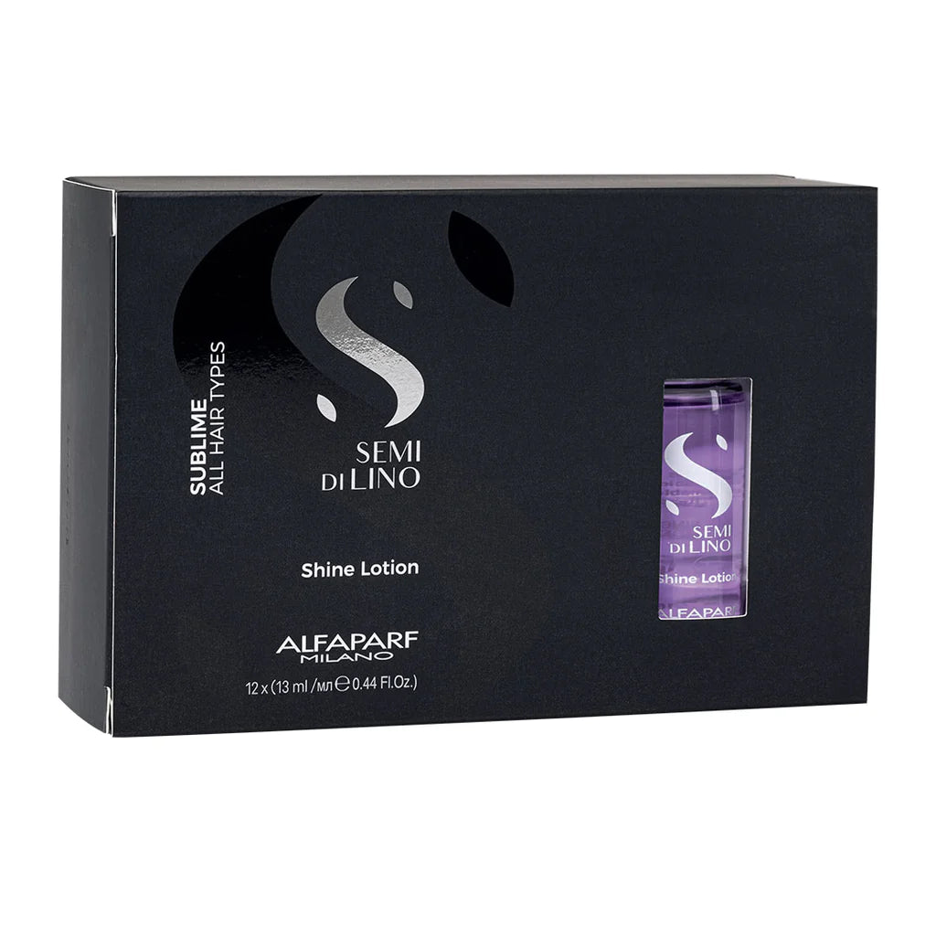 Alfaparf Milano Semi Di Lino Sublime Shine Lotion 13ml (12-Pack) – Professional Hair Shine Treatment for Smooth & Glossy Hair – Perfect for Salons, Stylists & Home Use