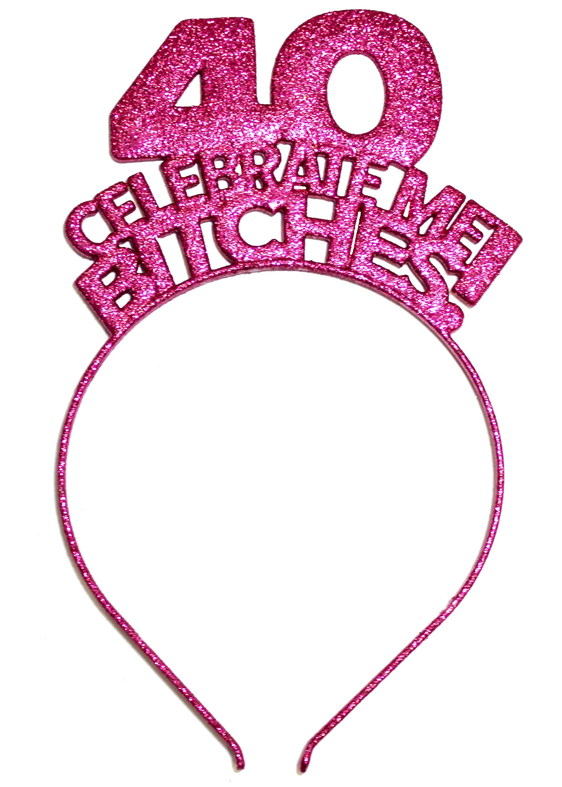 40th Birthday Rhinestone Sash & Tiara Headband - Sparkling 40 & Fabulous Hair Accessories for Women, Birthday Party Decorations & Supplies - Perfect for Milestone Celebrations, Bachelorette Parties & Special Occasions