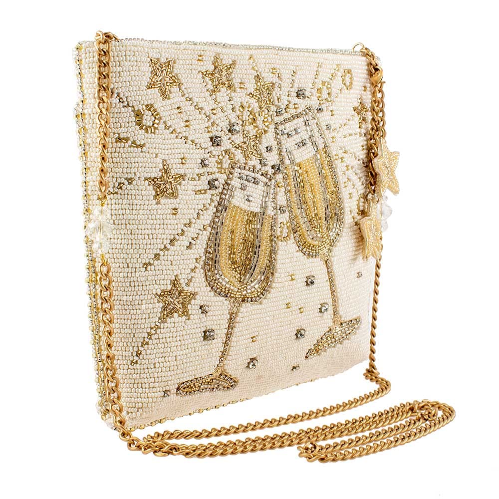Mary Frances Toast Of The Town Designer Handbag for Women | Elegant Evening Clutch | Perfect for Parties, Weddings & Special Occasions