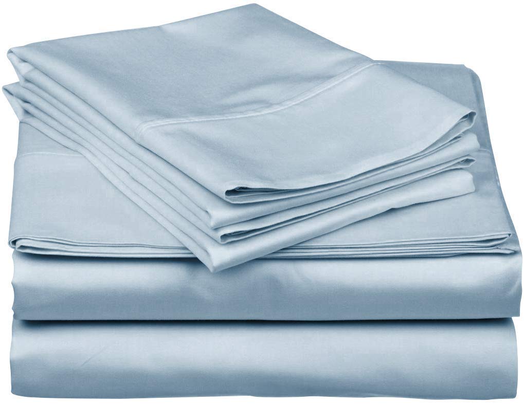 800 Thread Count 5-Piece Split Cal-King Sheet Set - 100% Long Staple Cotton, Soft Sateen Weave, Fits Adjustable Beds & Mattresses Up to 26