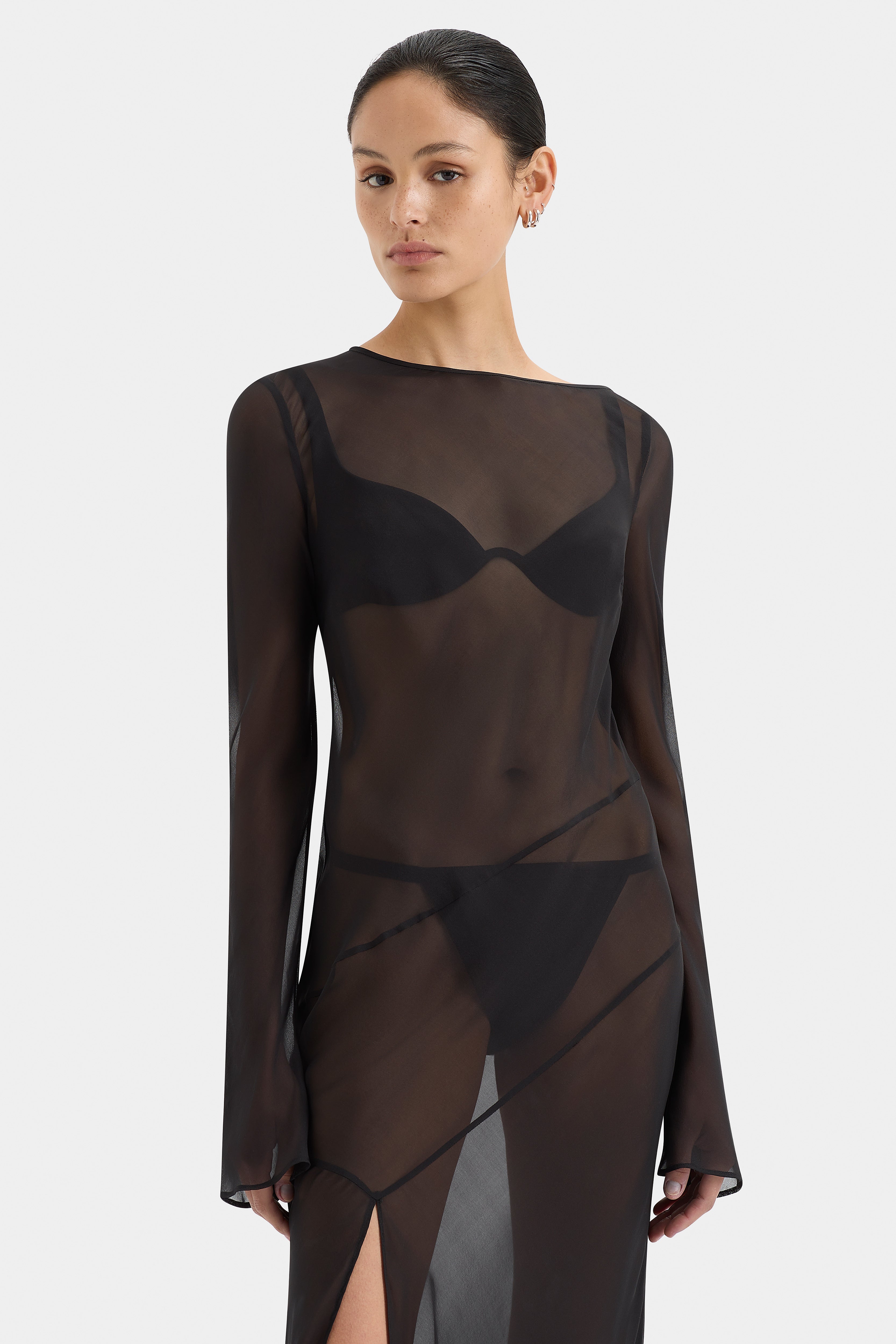 Elegant Strobe Long Sleeve Party Dress for Women - Perfect for Evening Events, Night Out & Special Occasions