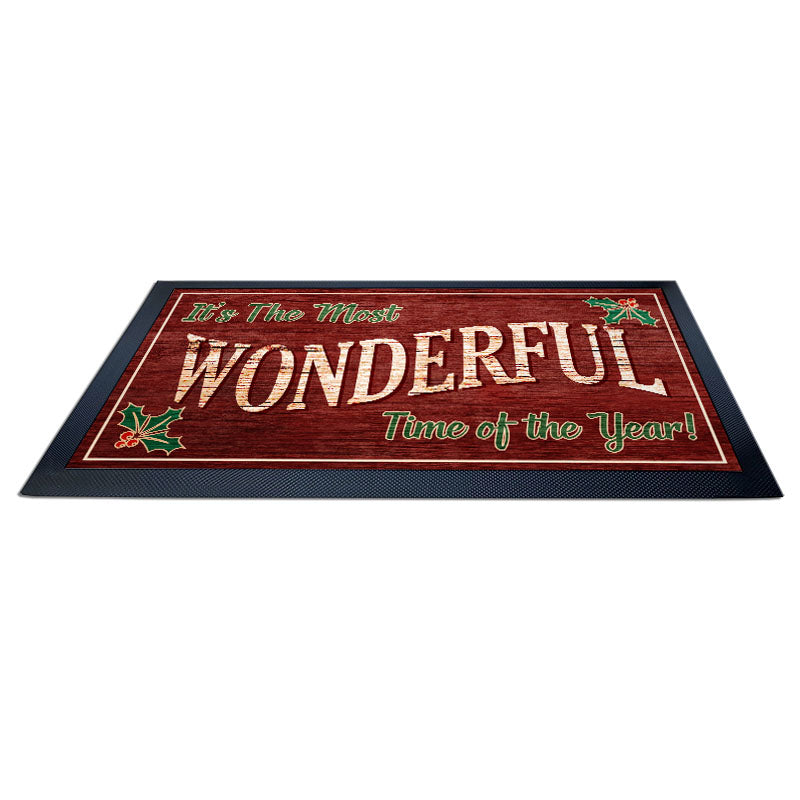 Bar Service Mat - Non-Slip Drink Coaster for Countertops (17.25 x 10 Inches) - Perfect for Home Bars, Parties & Holiday Entertaining