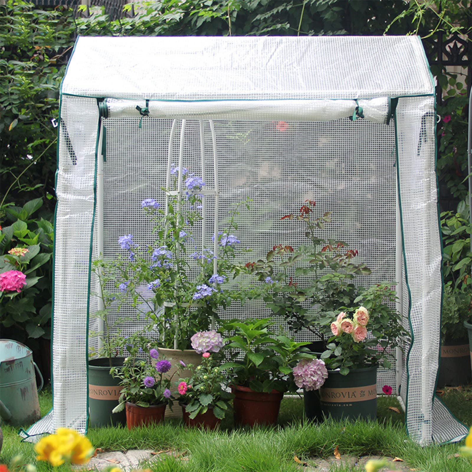 Walk-in Greenhouse for Gardening - Portable Plant Greenhouse for Seedlings, Flowers, Herbs - Ideal for Backyard, Patio & Indoor Plant Growing