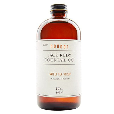 Jack Rudy Sweet Tea Syrup 500ml - Premium Southern Style Sweet Tea Concentrate for Cocktails, Lemonade & Iced Tea - Perfect for Home Bars, Parties & Summer Refreshments