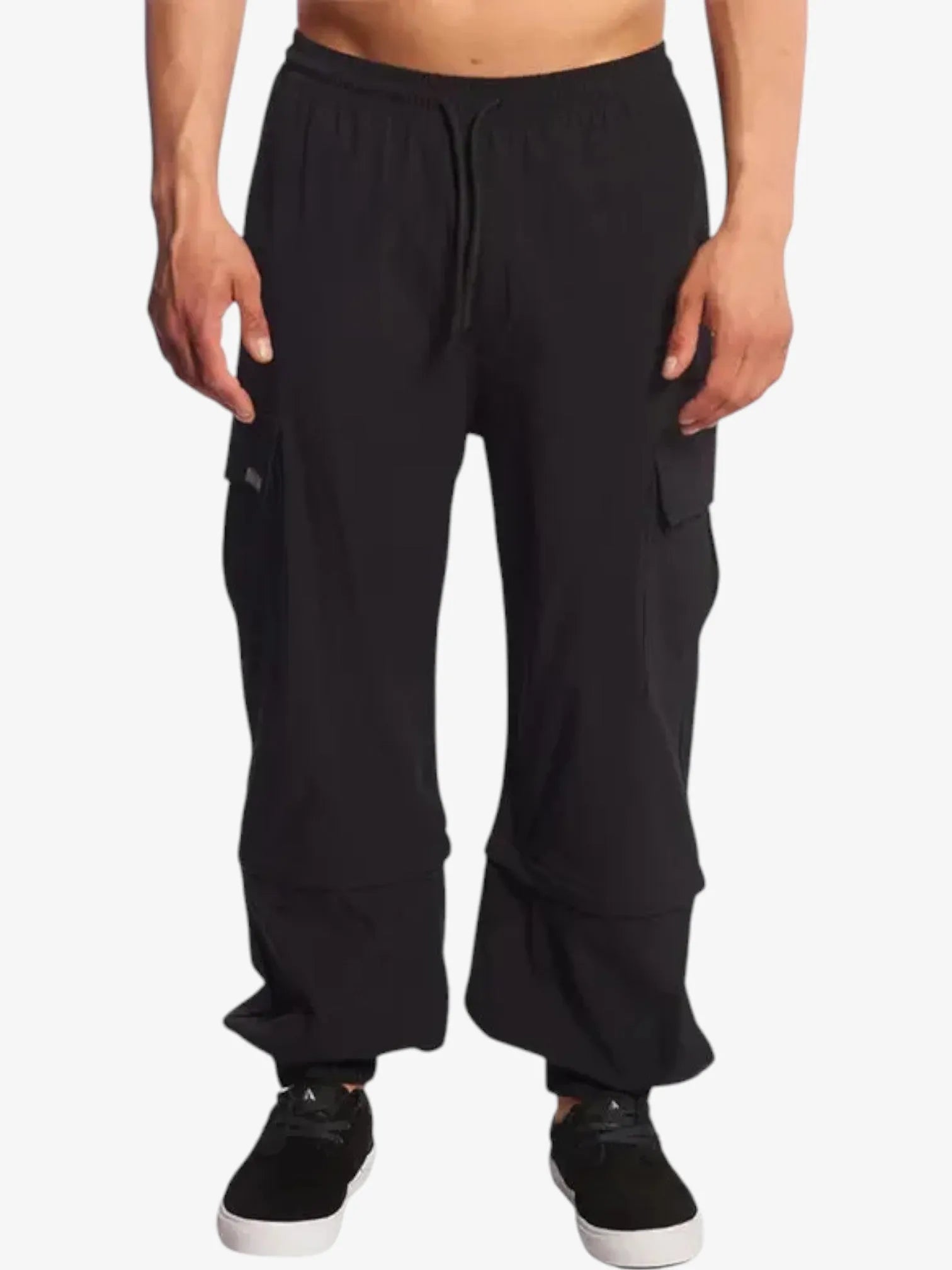 Volcom Ripstop Fisher Cargo Pants for Men - Durable & Stylish Black Tactical Pants for Outdoor, Hiking & Casual Wear